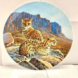 “The Ocelot” By Lee Cable For Edwin M. Knowles China Co., 1990 No. 7952A